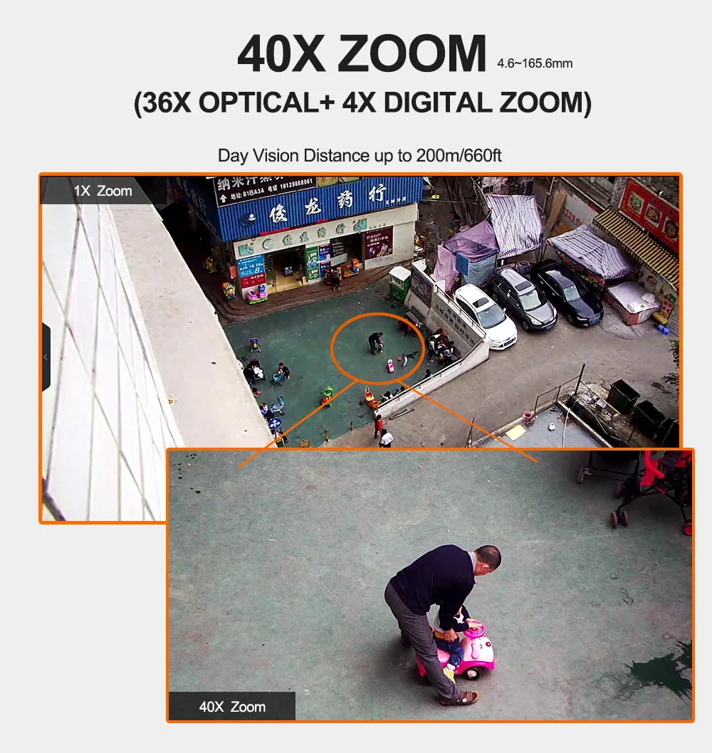 Clearance HD 1080P 5MP PTZ IP Camera ONVIF Super 40X Zoom Mini 4 Inch Speed Dome Camera Outdoor IP66 CCTV Security Surveillance Camera 8