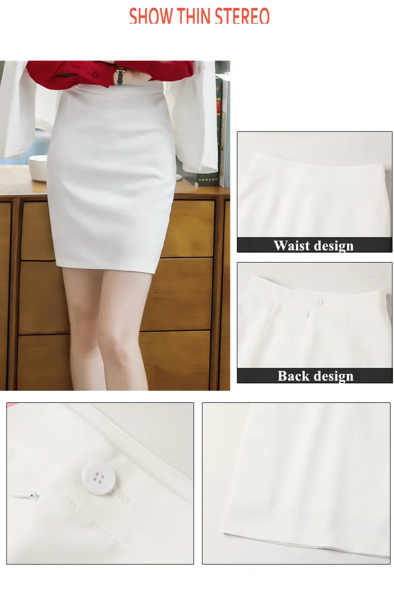 NAVIU элегантная и модная женская юбка черная белая OL официальная Офисная Женская Мини Короткая юбка размера плюс Рабочая Юбка-карандаш
