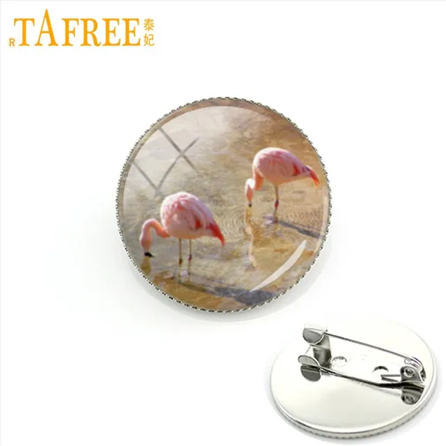 Tafree Flamingo Dalam Gelap Bros Burung Merah Muda Pada Latar