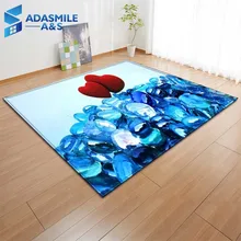 3D романтические хрустальные ковры на День святого Валентина сюрприз коврики на пол для спальни Свадебные гостиной Декор мягкие фланелевые ковры и ковры