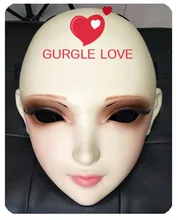 Cheap (GL049) Sweet Girl Resin Half Head BJD Kigurumi Mask With Eyes Cosplay Anime Role Lolita Mask Crossdress Doll Cheap (GL049) Sweet Girl Resin Half Head BJD Kigurumi Mask With Eyes Cosplay Anime Role Lolita Mask Crossdress Doll