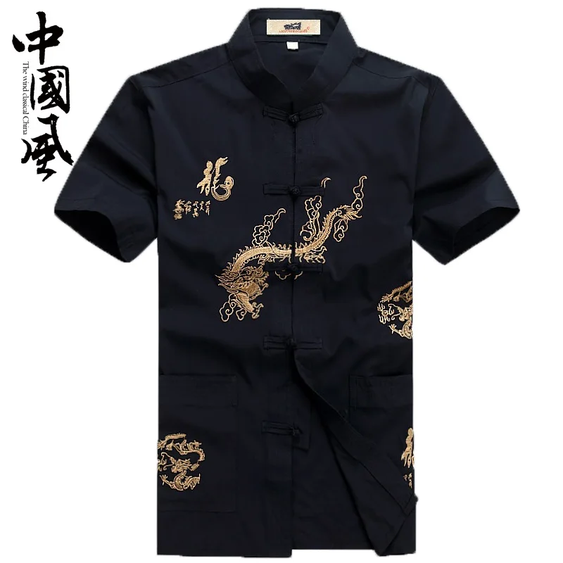 

chinese traditional men's tang suit orient tops oriental shirts for men hanfu blouse cheongsam linen vintage style clothing