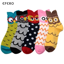 Efero для женщин Милые 3D Cartoonn носки для девочек осень зима мода животных Красочные Креативные носки леди и хлопок забавные Meias