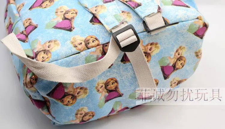 Disney frozen мультфильм женский рюкзак сумка для школьницы сумка для отдыха школьная Студенческая сумка Эльза модный туристический холщовый рюкзак