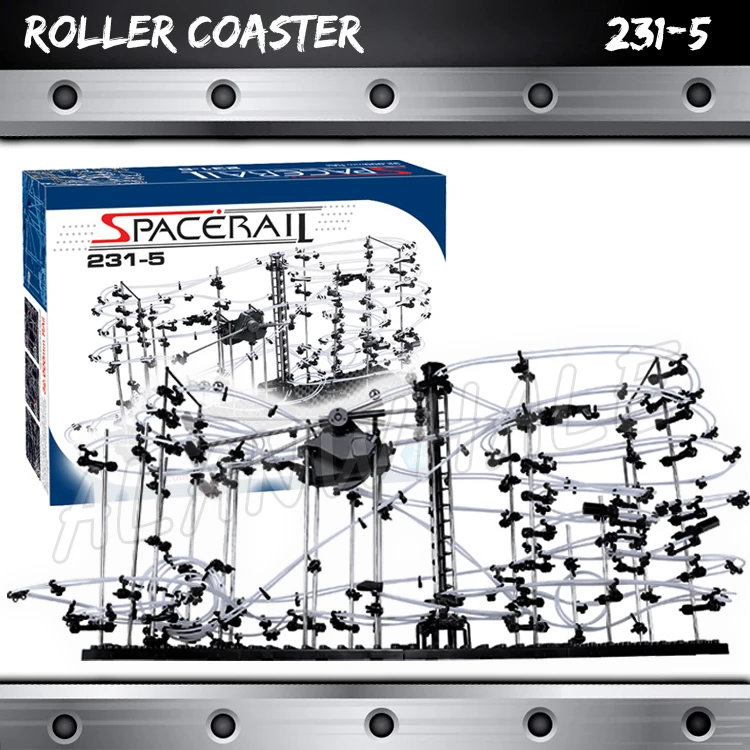 

3200cm Rail Level 5 Marble Run Maze Roller Coaster Electric Elevator Model Building STEM Learning Gifts Rolling ball Sculpture