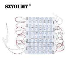 SZYOUMY 220 V светодиодный модуль SMD 2835 6 светодиодный s IP66 Водонепроницаемый инъекций объектив супер яркий для рекламы световой знак Подсветка
