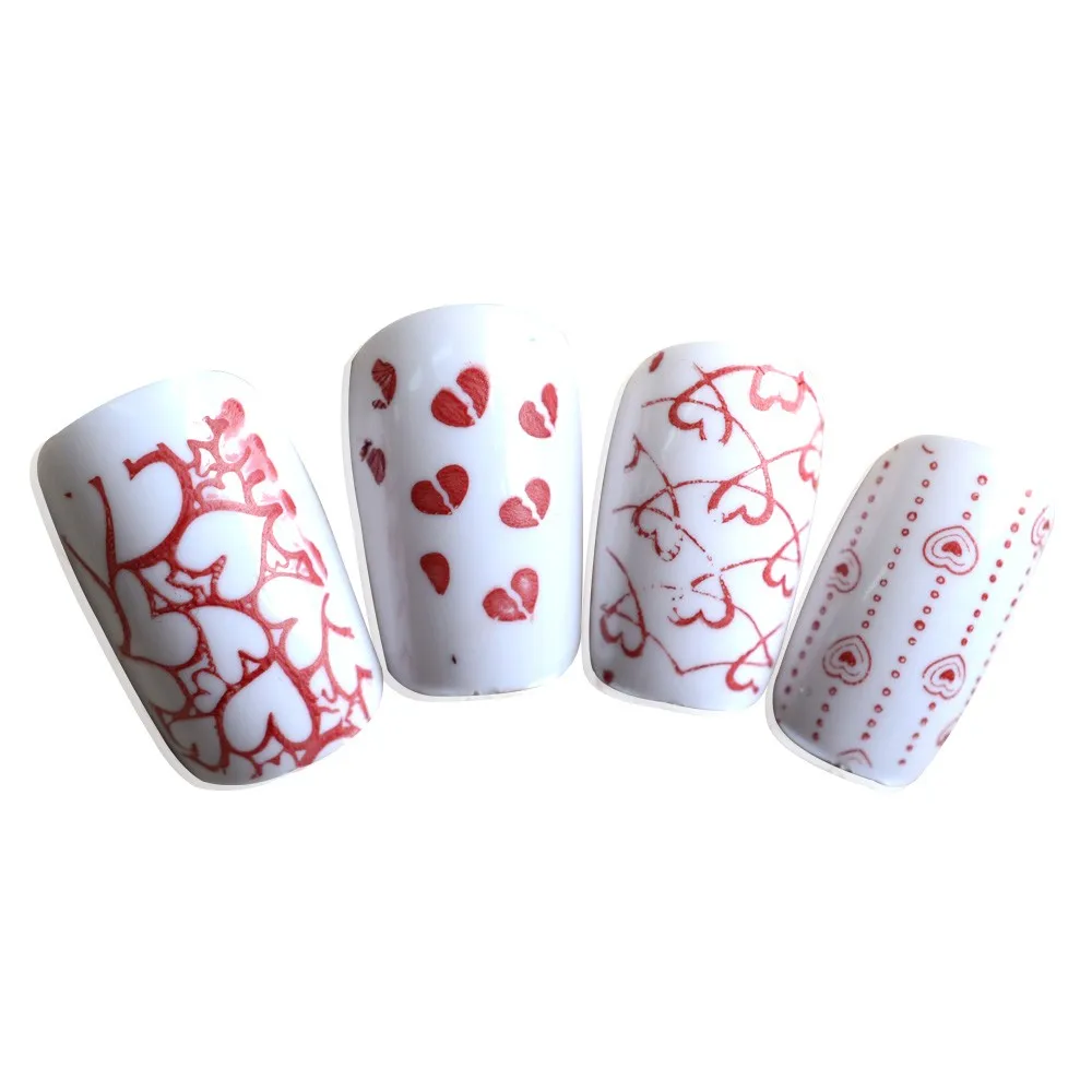 1 шт Любовь Сердце и звезда форма Художественный штамп с изображением для ногтей штамповки пластины 3D дизайн ногтей шаблоны трафареты маникюрные инструменты SASTZA15