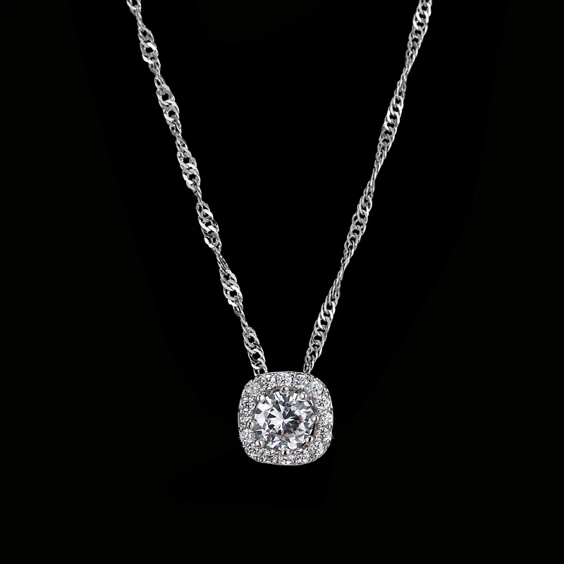 EMMAYA Блестящий Cz Циркон Подвеска квадратной формы ожерелья цепи для женщин подарок женские дешевые ювелирные изделия