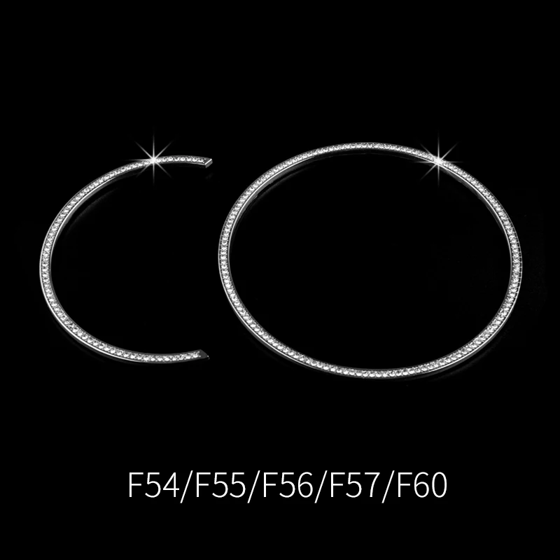 Приборная панель автомобиля декоративное кольцо комбинированный счетчик модификации стикер для BMW MINI Cooper S F54F55F56 F57 F60 аксессуары для укладки - Название цвета: Silver