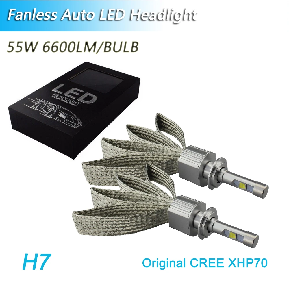 Небольшой объем все в одном без вентилятора 9005 hb3 9006 hb4 9012 hir2 h11 h7 h4 led cr ee xhp70