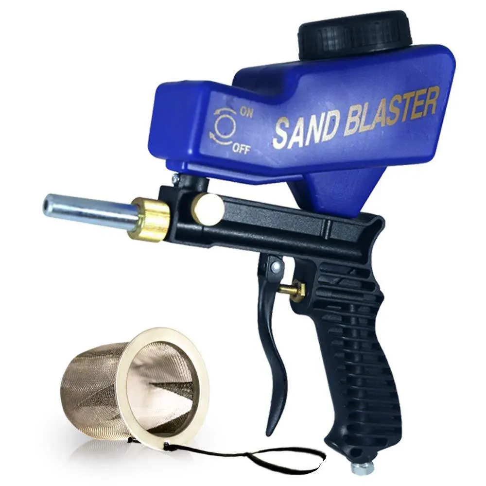 

Portable Adjustable Gravity Sandblasting Gun Pneumatic Sandblasting Set Rust Blasting Device Small Sand Blaster Machine