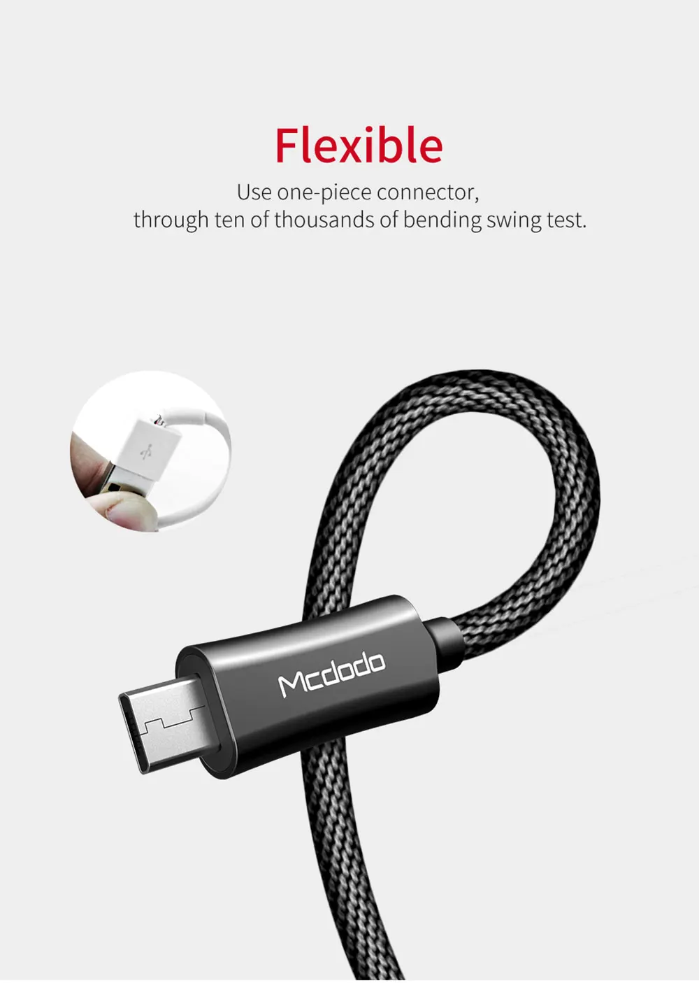 MCDODO mi cro USB кабель 2A Быстрая зарядка QC 3,0 кабель зарядного устройства микро-usb для samsung Xiaomi mi A2 LG Android телефонный кабель