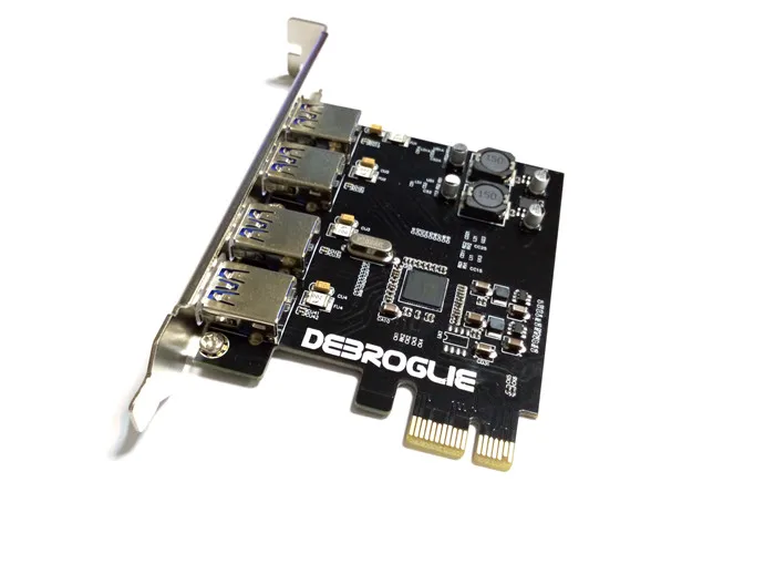 Debroglie اسرع 4 ميناء usb 3.0 تمديد بطاقة pci اكسبرس دعم الكمبيوتر المكتبي no الخارجية امدادات الطاقة جودة عالية
