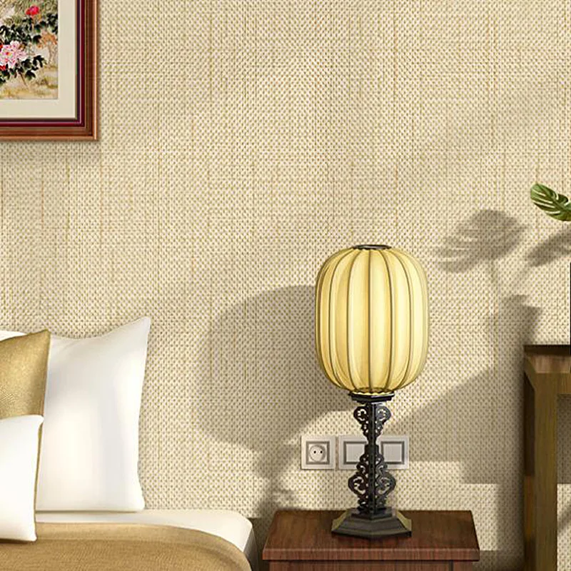

Simple Luxury Modern Solid Wallpaper For Walls Bedroom Living Room Sofa TV Background Yellow Beige Wall paper Rolls 6 Colors