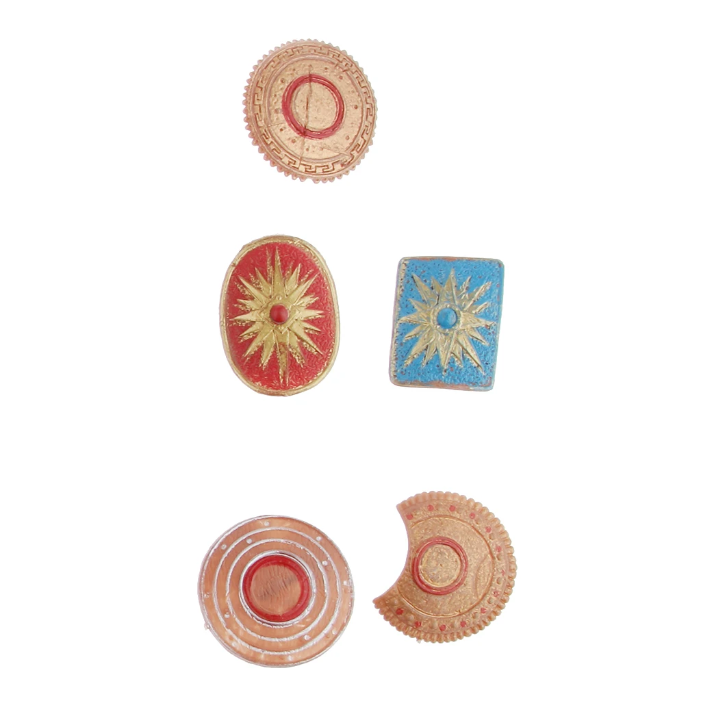 Pack of 6 Ancient Roman Gladiator Medieval Military Figure Models Toy Collectibles Desktop Decoration