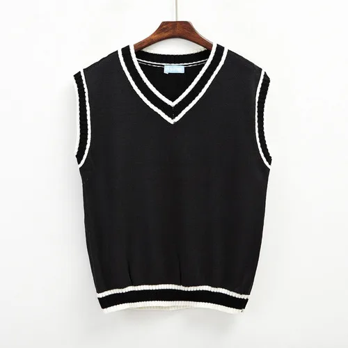 white and black sweater