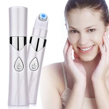 Stylo Laser de thérapie pour l'acné, lumière bleue pour les ondes galvaniques, resserre les Pores, rétrécissement, Anti-rides, outil de soins de beauté de la peau du visage