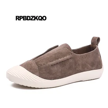 

Chinese Round Toe Suede Retro Designer Women Spring Autumn Ladies 2018 Fitness Beautiful Flats Shoes Comfortable Slip On China