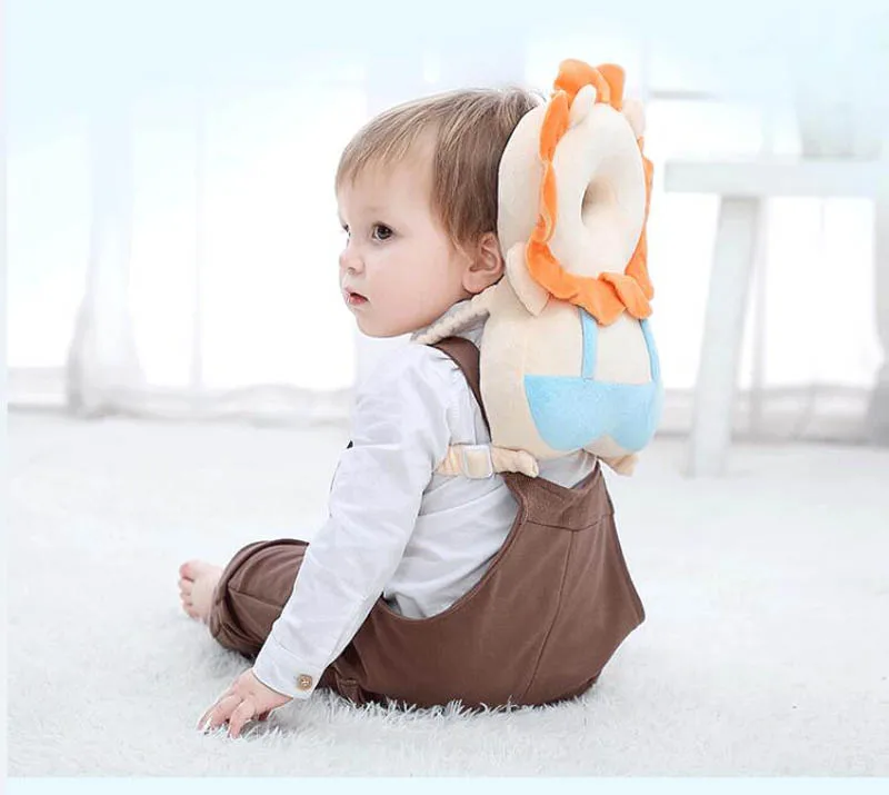 Задняя подушка с крыльями для младенцев, защита головы от падения, подушка для малышей, для прогулок, защита, мягкий рюкзак