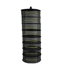 6/8 Layers with Zipper Herb Dry Rack Folding Hanging Drying Net Mesh Dryer Bag For Herbs Flowers Buds Plants Vegetable Fish