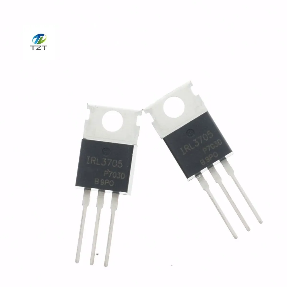 10PCS IRL3705NPBF TO 220 IRL3705N TO220 IRL3705 new MOS FET transistor ...