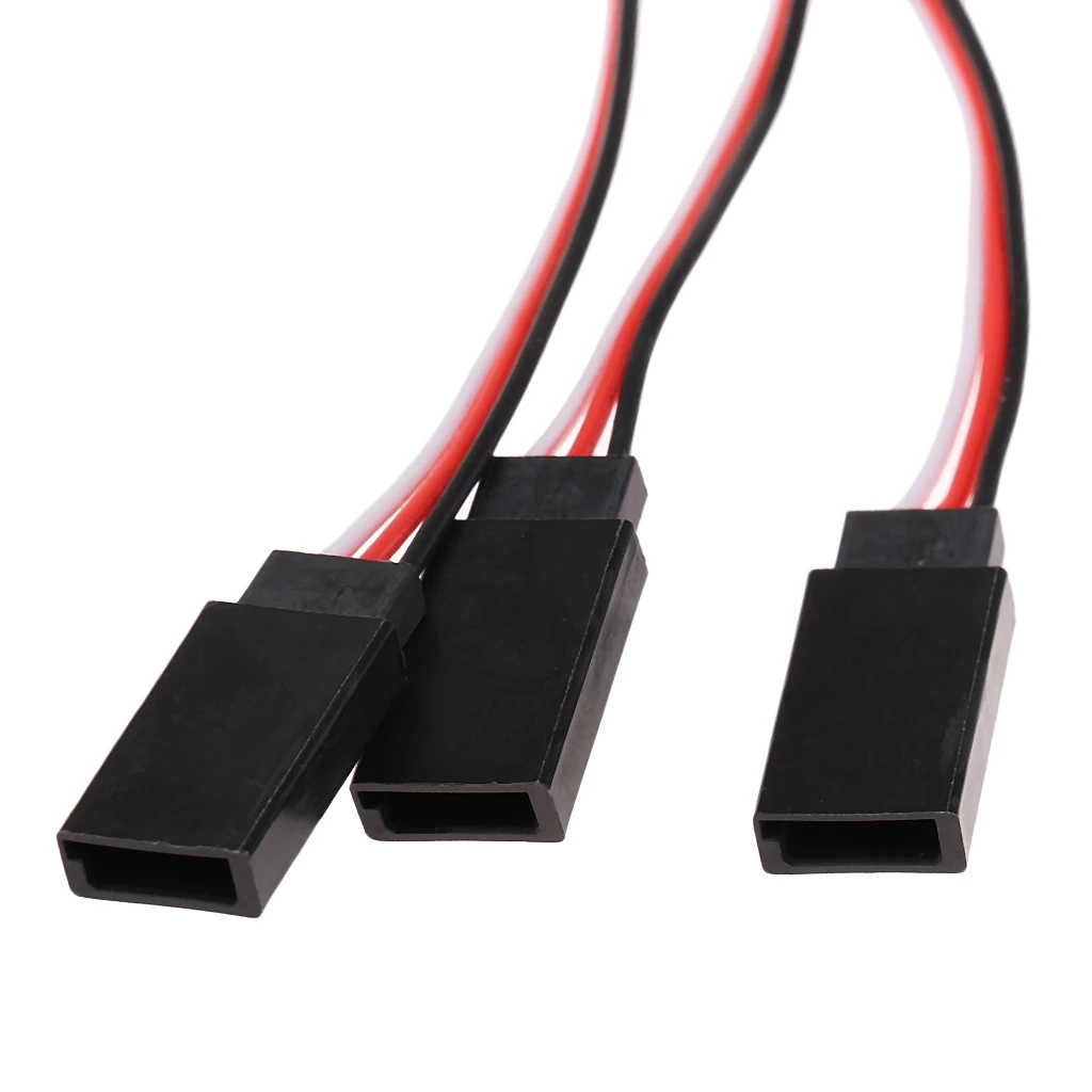300mm 3-Way + 150mm 4-Way Servo Extension Y Splitter Cable Wire for Futaba