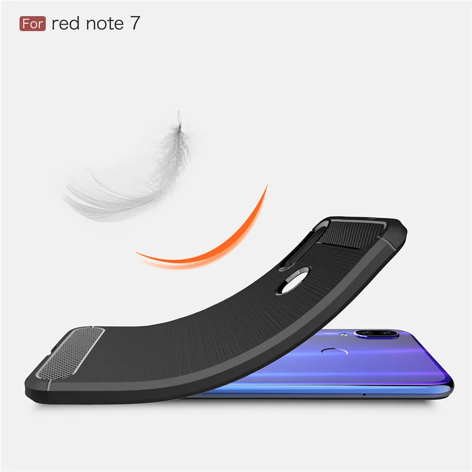 Чехол для Xiaomi Redmi Note 7 Pro Note 7 Чехол Силиконовый ТПУ углеродное волокно мягкий силиконовый чехол для Xiaomi Redmi Note 7 Pro Чехол