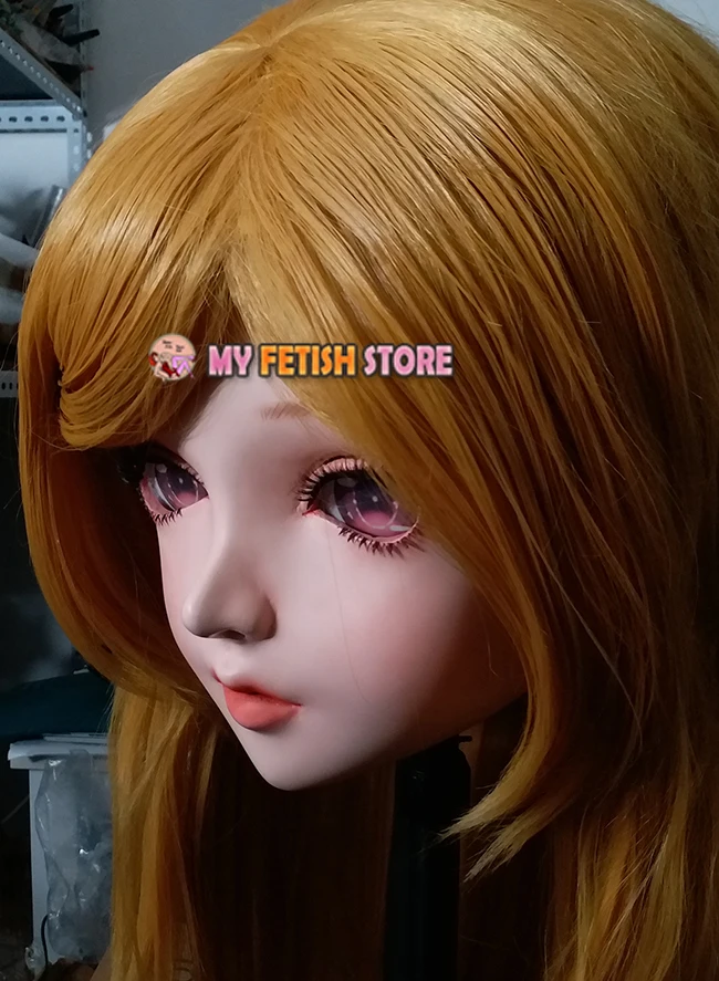 (KM103) ручной работы женские смолы Crossdress красивая девушка Полный голова Лолита BJD кукла маска косплэй Kigurumi маска Crossdresse