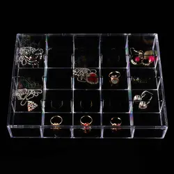 TONVIC Clear View Пластик Jewellery бисер Отсек Ящик для хранения 20 отделения