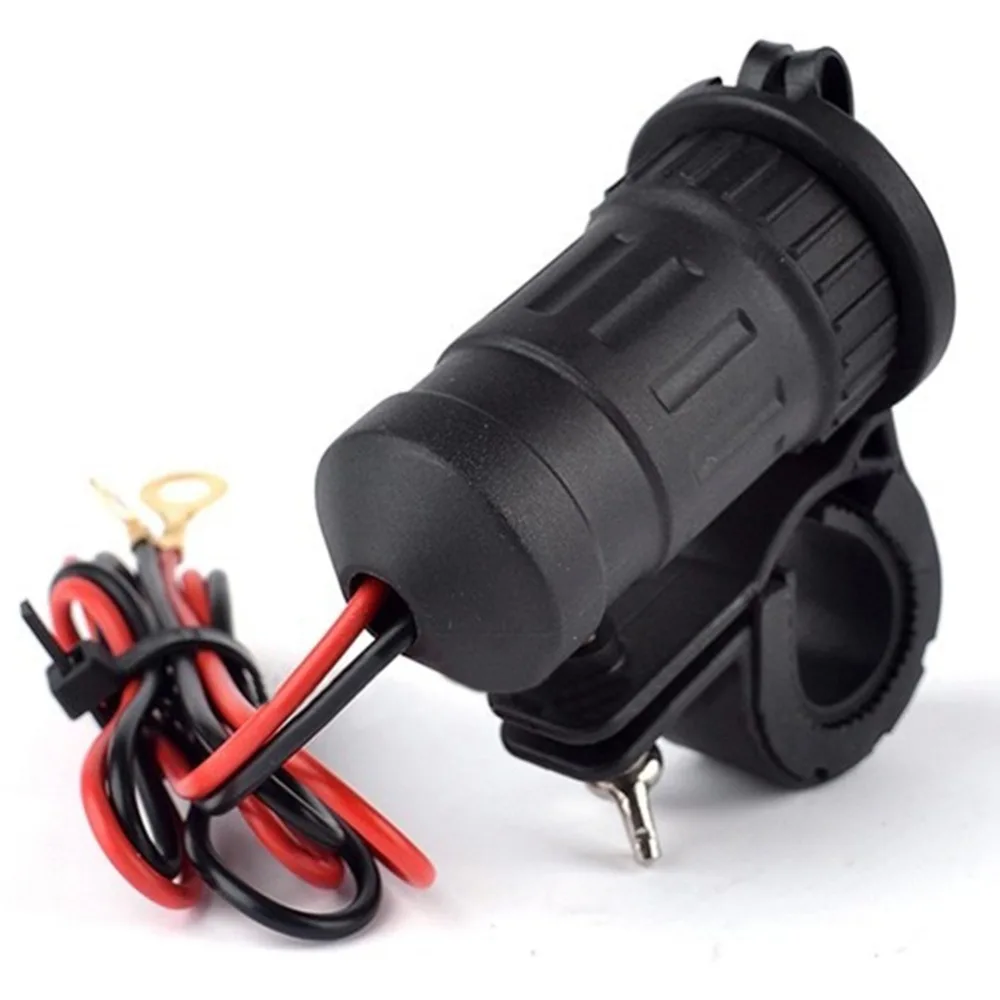 Waterproof 12-24V Outlet Power Jack Marine Motorcycles Dual USB Charger Adapter
