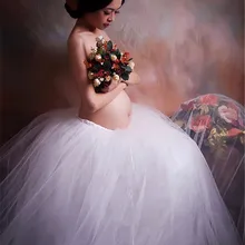 Для беременных и матерей после родов Элегантное нарядное платье белое кружевное реквизит для фотосъемки Королевский Стиль длинная юбка для беременных женщин фотосессия vestidos