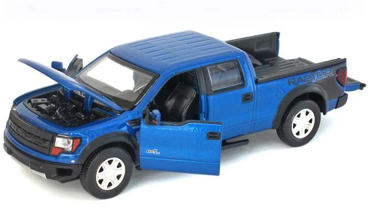 1:34 F-150 Игрушечная модель автомобиля из сплава, детские игрушки, Подлинная Лицензионная коллекция, подарок, внедорожный автомобиль, пикап, внедорожник, детский пикап