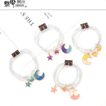 1 шт. двухслойный кулон Резиновая лента простой и универсальный студент голова Веревка сладкий и прекрасный волос кольцо ювелирные изделия G0502