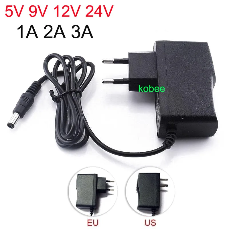 

Power Supply Charger Adapter DC 5V 9V 12V 24V 1A 2A 3A Adaptor DC 5 9 12 24 V Volt DC Swiching EU 220V To 12V Led Strip lamp