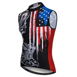 2019 Флаг США велосипед майки Ropa Ciclismo Sportwears Pro Team Велоспорт майки без рукавов рубашки велосипедов США черные дышащие