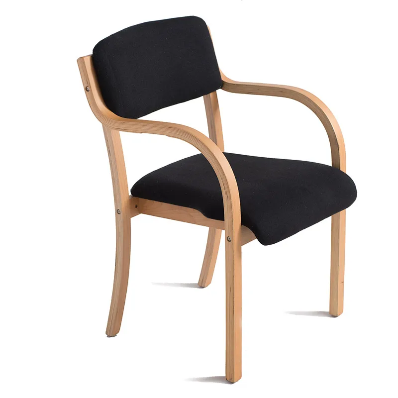 Solid wood dining chairs minimalist Continental hotel conference office
