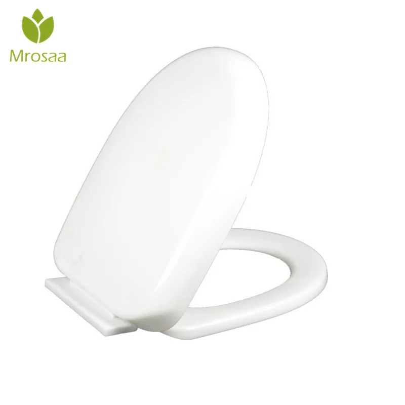 Mrosaa Universal Thicken Slow Close Toilet Seat Lid Cover Set PP Board