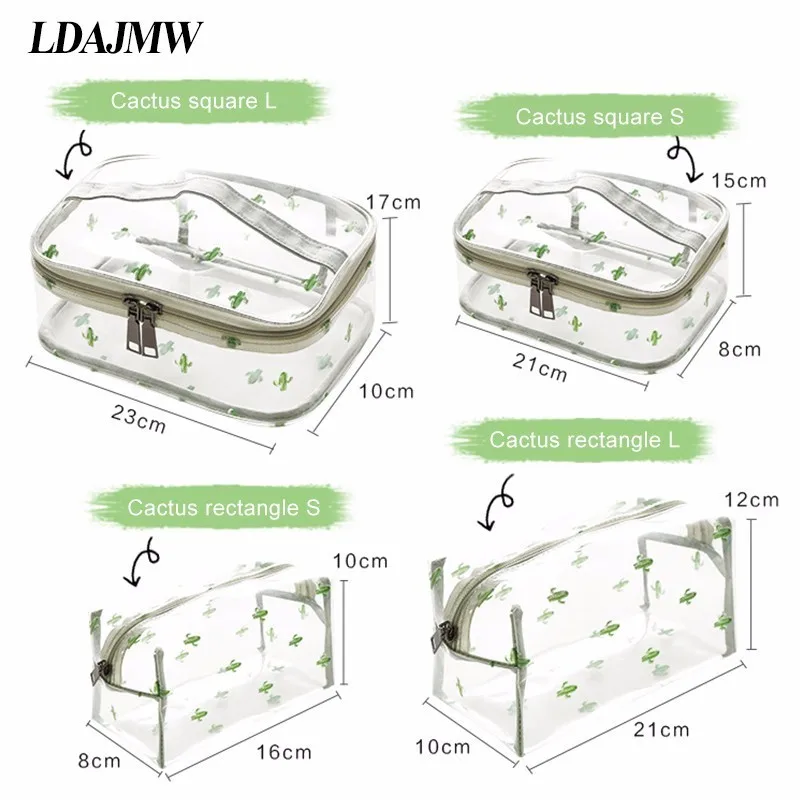 LDAJMW, модная Водонепроницаемая прозрачная косметичка для хранения, ПВХ органайзер для макияжа, дорожная косметичка