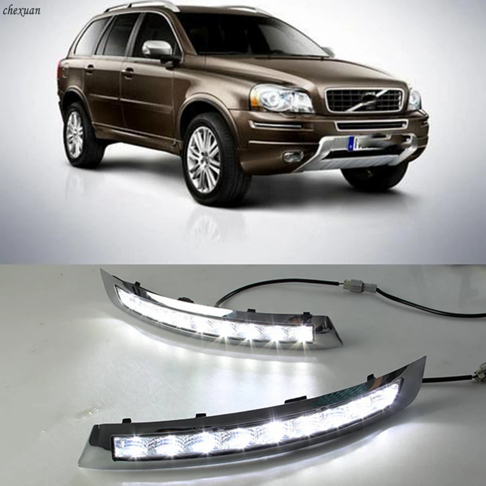 

CSCSNL 1Pair DRL Daytime Running Light Daylight with Turnning Yellow Signal For Volvo XC90 2007 2008 2009 2010 2011 2012 2013