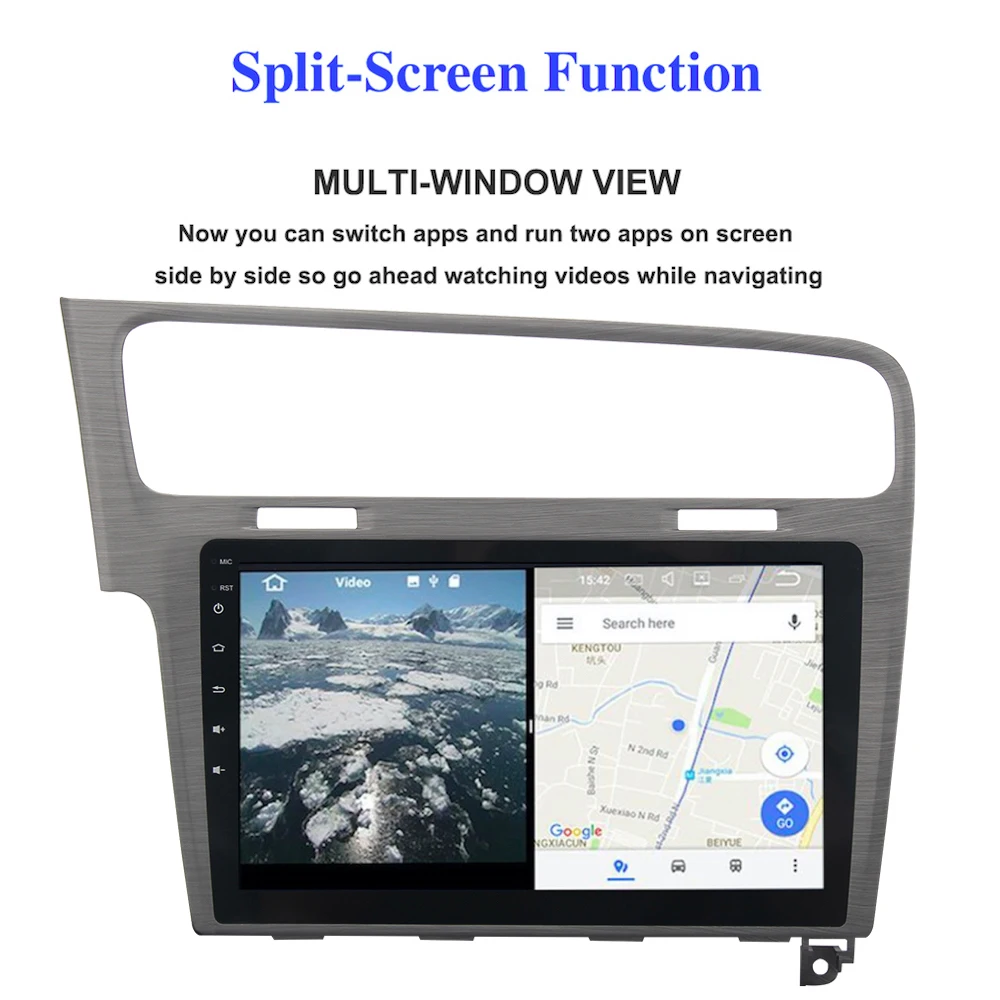 Top Android 7.1 stereo Head Unit for VW golf 7 2013+ Permanent radio navi GPS Radio wifi free map Head Device RDS HDMI output 1