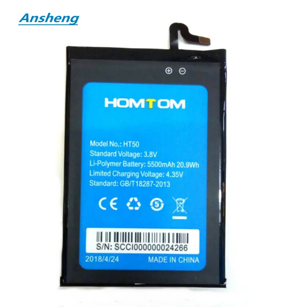 Ansheng High Quality 5500mAh HT50 battery for homtom ht50 Smartphone | Мобильные телефоны и аксессуары