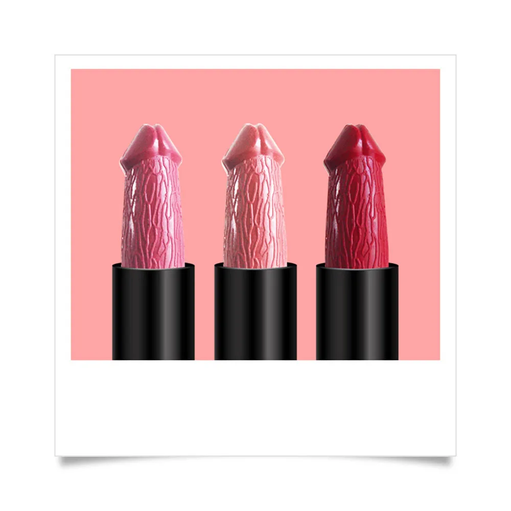 20 Colors Penis Shape Lips Makeup Lipstick Mushroom Long Lasting Moisture Cosmetic Lipstick red Lip matte lipstick waterproof