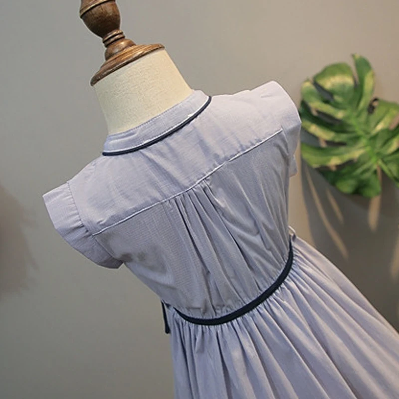 Hurave/платье для маленьких девочек; модные платья принцессы в полоску; Детская летняя одежда для детей