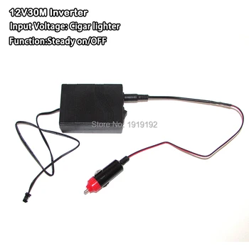 

High-grade DC12V with Car Cigar Lighter EL inverter For driving length 30M EL wire or EL strip to Steady on Car Party Decoration