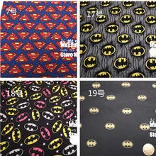 Лига Справедливости Герой Супермен Бэтмен трикотажные хлопковые ткани для пошива diy лоскутное детские рубашка для девочек одежда, Текстиль