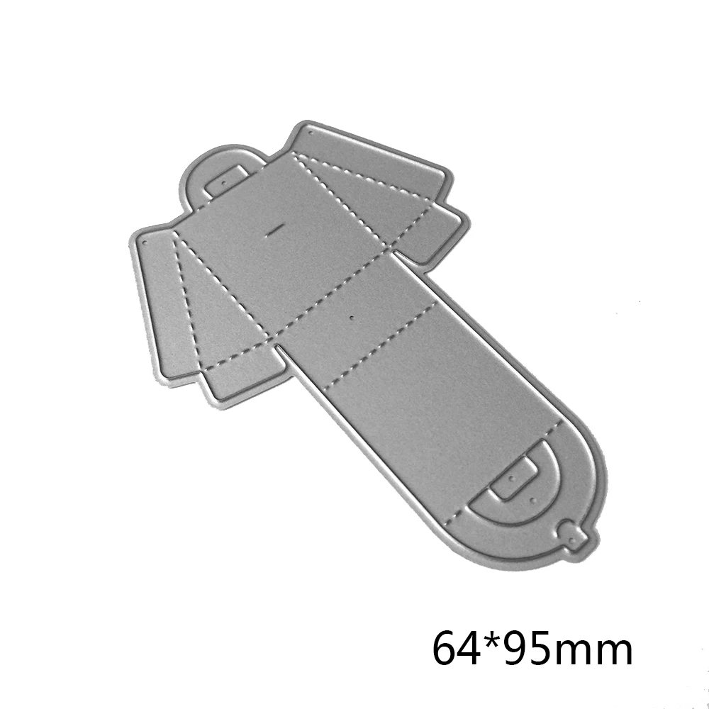 

Ufurty 64*95mm Handbag Box Metal Cutting Dies Stencil Frame Embossing Template Scrapbook Greeting Card Lace Hollow DIY