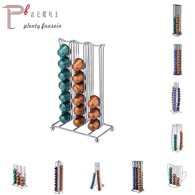 Special Price 36/40/60 Coffee Pod Cups Holder Storage Drawer Organizer Nespresso Capsules Rack Stainless steel Rotary Capsules Stand Basket Special Price 36/40/60 Coffee Pod Cups Holder Storage Drawer Organizer Nespresso Capsules Rack Stainless steel Rotary Capsules Stand Basket