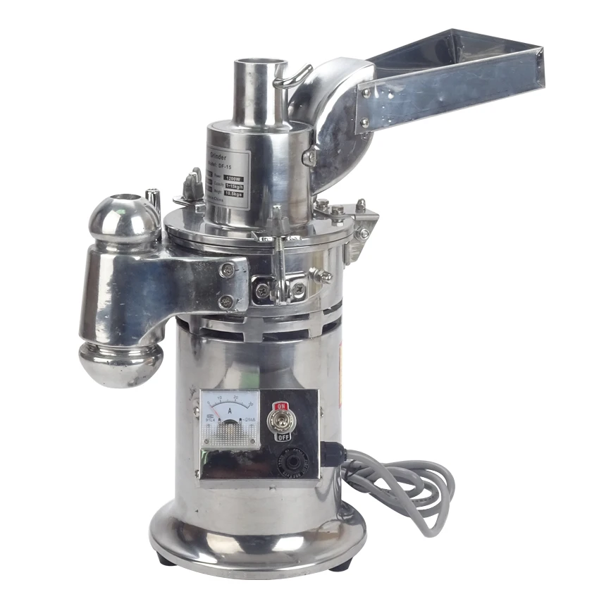US $209.86 DF15 Automatic Hammer Herb Grinder 110220V Electric Grinding Machine Mini Milling Pulverizer For Coffee Tobacoo Soybean Corn