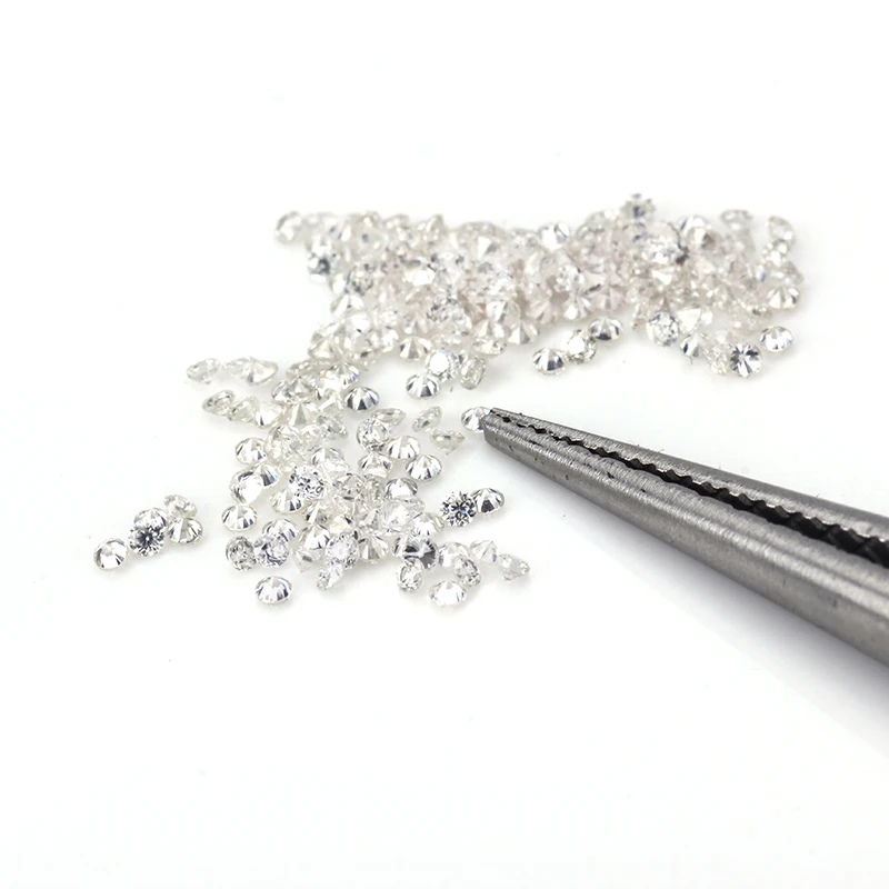 

small size 100pcs/pack GH white color 0.8mm round brilliant cut moissanites loose stone/beads for jewelry making retail price