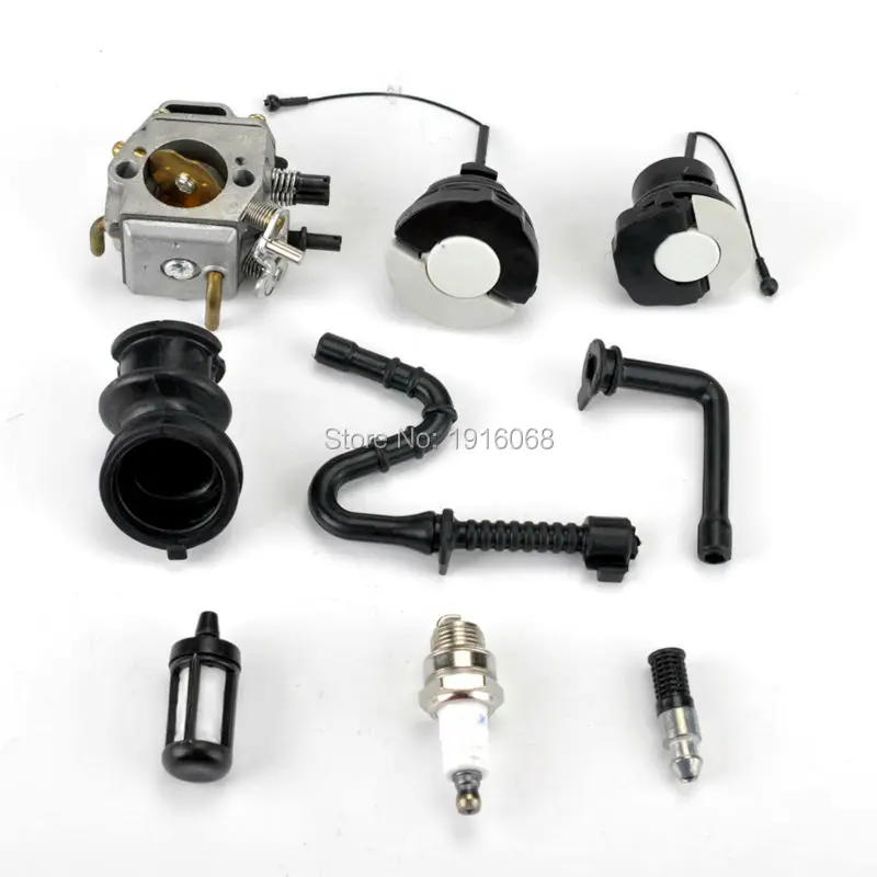 

Carburetor +Oil Fuel Line Intake Boot Cap For STIHL 044 046 MS440 MS460 Chainsaw